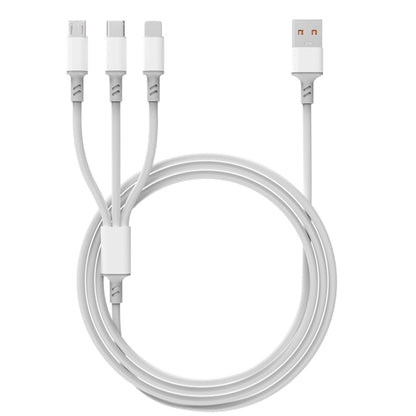 3A 3 in 1 USB to Type-C / 8 Pin / Micro USB Fast Charging Cable, Cable Length: 1.2m - Multifunction Cable by PMC Jewellery | Online Shopping South Africa | PMC Jewellery | Buy Now Pay Later Mobicred