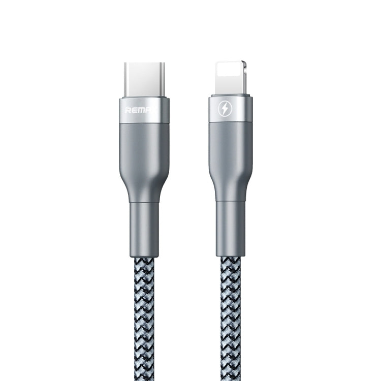 REMAX RC-009i 1m 2.22A USB-C / Type-C to 8 Pin 20W PD Fast Charging Data Cable(Silver) - 2 in 1 Cable by REMAX | Online Shopping South Africa | PMC Jewellery | Buy Now Pay Later Mobicred