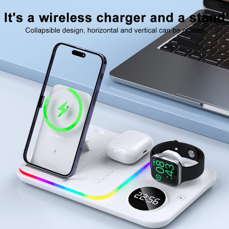 30W 4 in 1 Multifunctional Wireless Charger (White) - Wireless Charger by PMC Jewellery | Online Shopping South Africa | PMC Jewellery | Buy Now Pay Later Mobicred