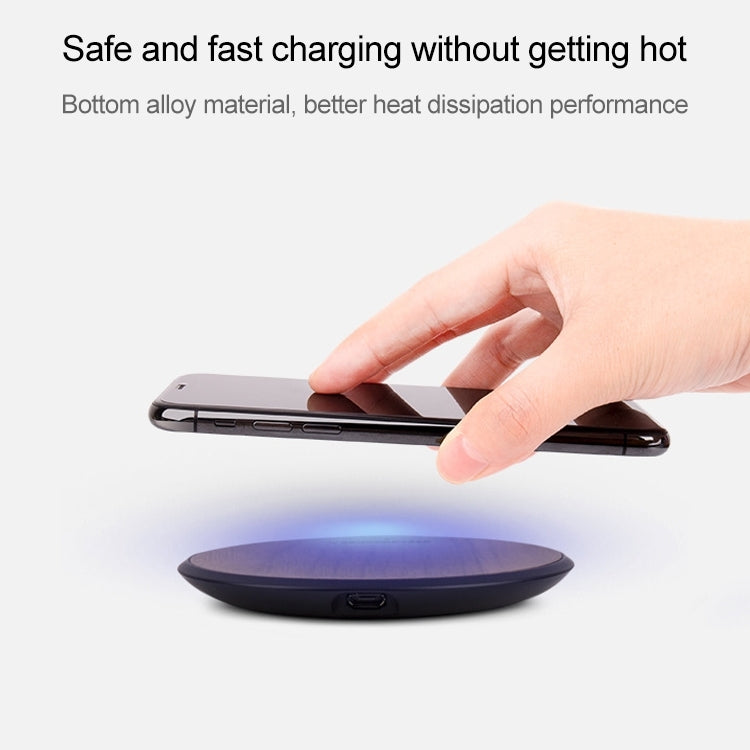 Musor 2 PCS 10W Phone Fast Charging Walnut Wireless Charger - Wireless Charger by PMC Jewellery | Online Shopping South Africa | PMC Jewellery | Buy Now Pay Later Mobicred