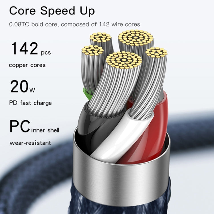 Yesido CA95 3A 20W USB-C / Type-C to 8 Pin Fast Charging Cable, Length: 1.2m - 2 in 1 Cable by Yesido | Online Shopping South Africa | PMC Jewellery | Buy Now Pay Later Mobicred