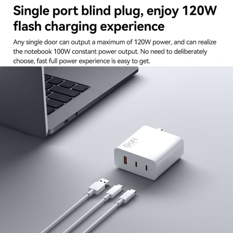Original Xiaomi 140W 1 x USB + 2 x USB-C / Type-C Three Ports GaN Fast Charger Set, US Plug - free shipping - PMC TechLife - Order now!