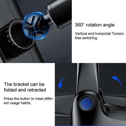 JOYROOM JR-ZS219 Three-axis Car Dashboard Wireless Charging Mobile Phone Bracket Holder (Black) - Wireless Charger Holders by JOYROOM | Online Shopping South Africa | PMC Jewellery | Buy Now Pay Later Mobicred