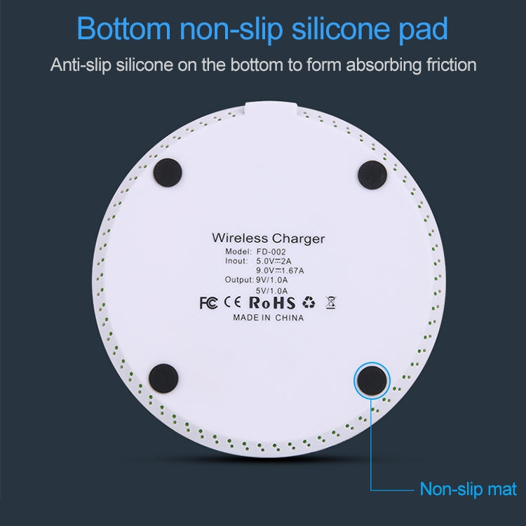 KD-1 Ultra-thin 10W Normal Charging Wireless Charger (Black) - free shipping - PMC Jewellery - Order now!