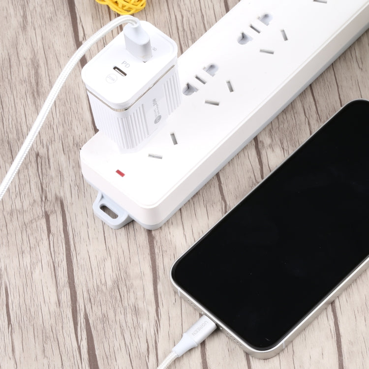 46-A2C2 20W PD + QC3.0 USB Multifunction Fast Charger,US Plug(White) - USB Charger by PMC Jewellery | Online Shopping South Africa | PMC Jewellery | Buy Now Pay Later Mobicred