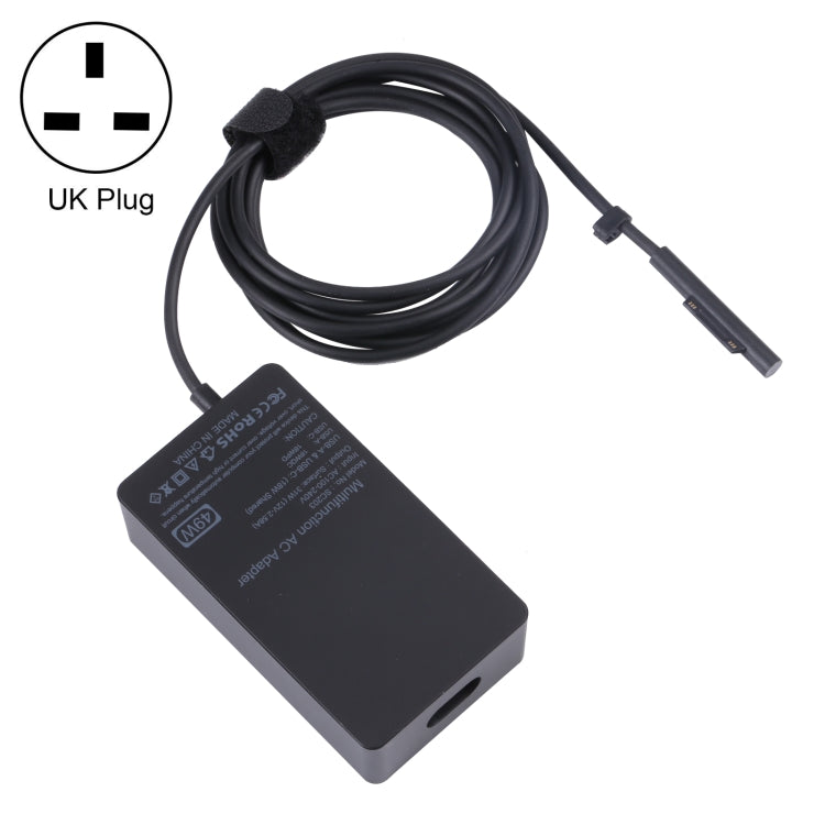 SC203 12V 2.58A 49W AC Power Charger Adapter For Microsoft Surface Pro 6/Pro 5/Pro 4（UK Plug） - For Microsoft by PMC Jewellery | Online Shopping South Africa | PMC Jewellery | Buy Now Pay Later Mobicred