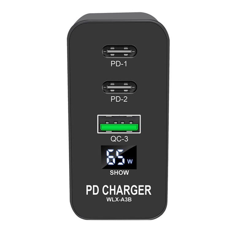 A3B 65W Output USB-C / Type-C x 2 + USB HUB PD Charger, US Plug - USB Charger by PMC Jewellery | Online Shopping South Africa | PMC Jewellery | Buy Now Pay Later Mobicred