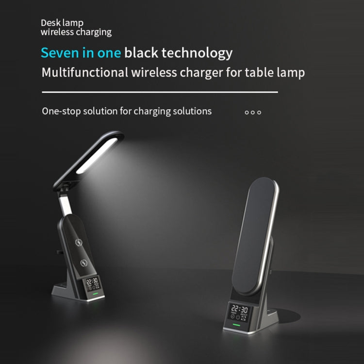 H33 7 in 1 15W Multi-function Desk Lamp Wireless Charger for Mobile Phones / Apple Watches / AirPods - Multifunction Charger by PMC Jewellery | Online Shopping South Africa | PMC Jewellery | Buy Now Pay Later Mobicred