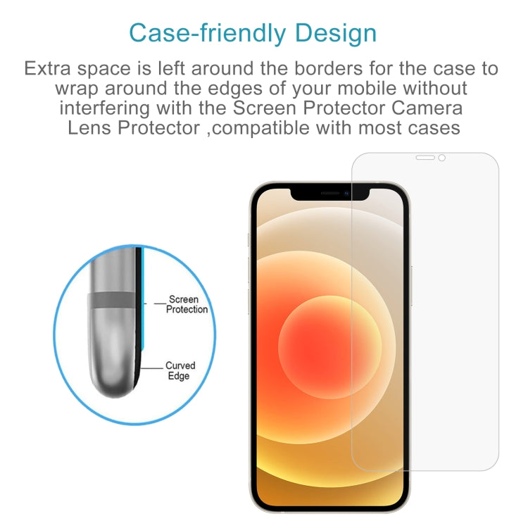 For iPhone 12 / 12 Pro 50pcs 0.26mm 9H 2.5D Tempered Glass Film (Open Hole) - free shipping - PMC TechLife - Order now!