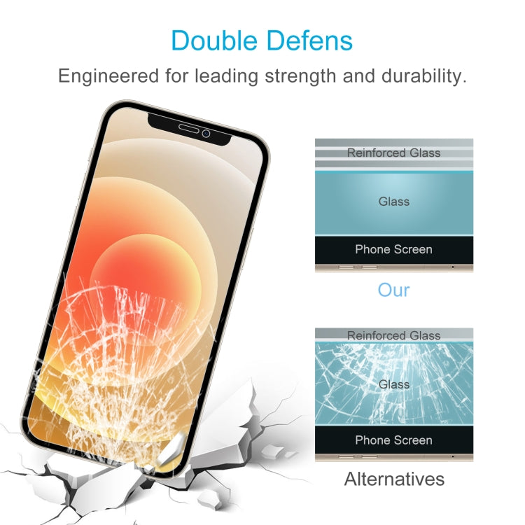 For iPhone 12 / 12 Pro 50pcs 0.26mm 9H 2.5D Tempered Glass Film (Open Hole) - free shipping - PMC TechLife - Order now!