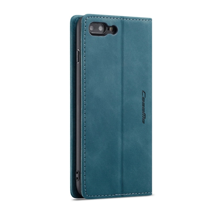 CaseMe-013 Multifunctional Retro Frosted Horizontal Flip Leather Case for iPhone 7 Plus / 8 Plus, with Card Slot & Holder & Wallet(Blue) - More iPhone Cases by CaseMe | Online Shopping South Africa | PMC Jewellery | Buy Now Pay Later Mobicred