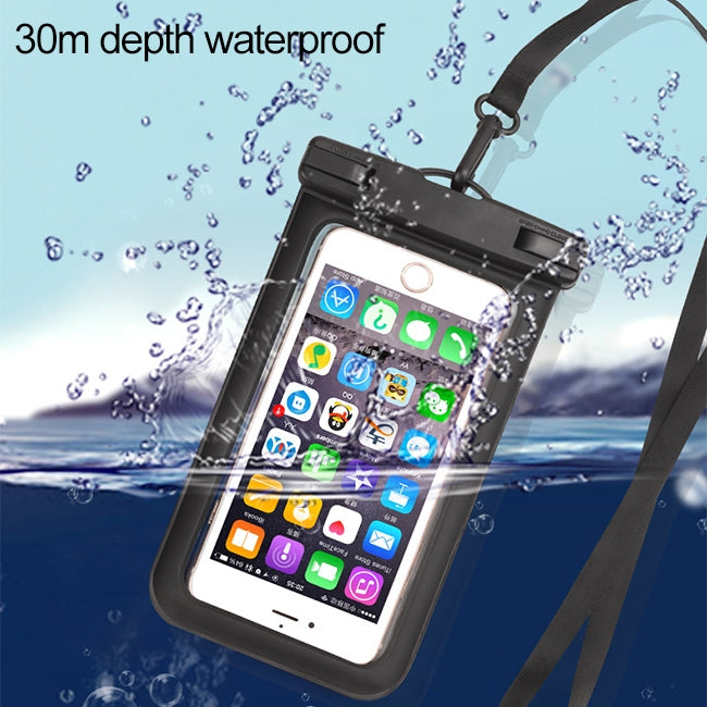PVC Transparent Universal IPX8 Waterproof Bag with Lanyard for Smart Phones below 6.3 inch (Green) - free shipping - PMc TechLife - Order now!