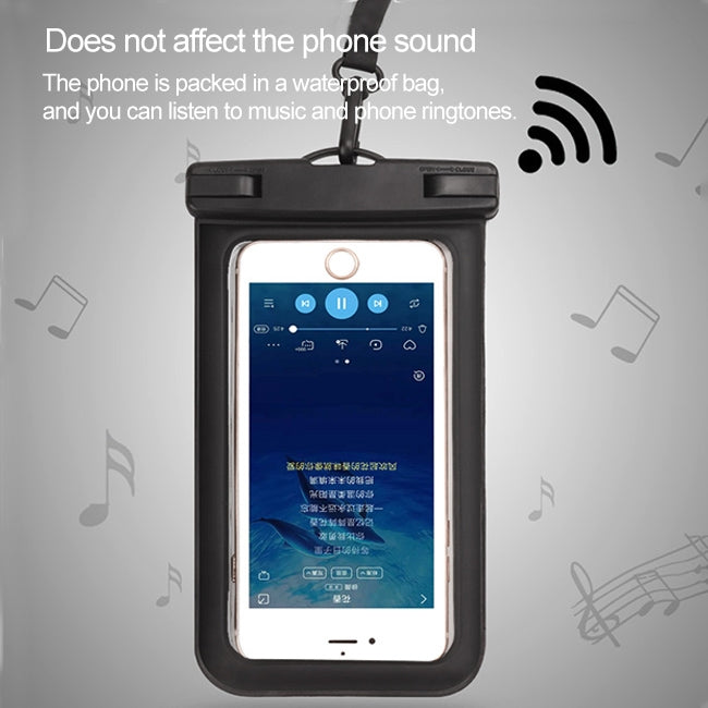 PVC Transparent Universal IPX8 Waterproof Bag with Lanyard for Smart Phones below 6.3 inch (Green) - free shipping - PMc TechLife - Order now!