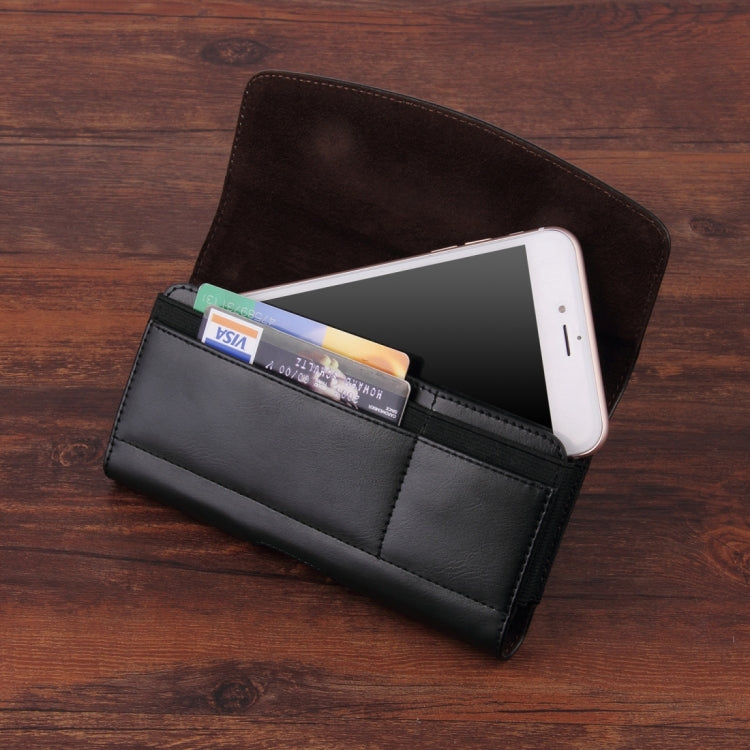 5.5-5.7 inch A1 Universal PU Tabby Texture Cross Section Plug-in Card Waist Bag, For iPhone, Samsung, Sony, Huawei, Meizu, Lenovo, ASUS, Oneplus, Xiaomi, Cubot, Ulefone, Letv, DOOGEE, Vkworld, and other - More iPhone Cases by PMC TechLife | Online Shopping South Africa | PMC TechLife | Buy Now Pay Later Mobicred