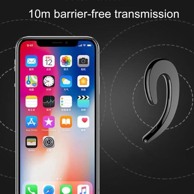 B18 Bone Conduction Bluetooth V4.1 Sports Headphone Earhook Headset, For iPhone, Samsung, Huawei, Xiaomi, HTC and Other Smart Phones or Other Bluetooth Audio Devices(Silver) - free shipping - PMC TechLife - Order now!