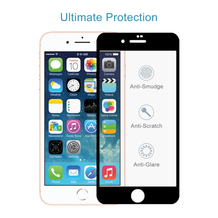 Anti-scratch 9H  Full Screen HD Tempered Glass Film for iPhone SE 2020 / 8 / 7 (Black) - iPhone 8 & 7 Tempered Glass by PMC TechLife | Online Shopping South Africa | PMC TechLife