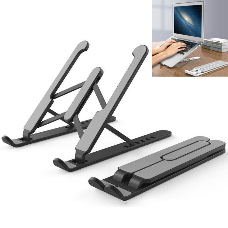 YMB1028 Portable Folding Desktop Holder Bracket for Laptop / Tablet(Black) - MacBook Holder by PMC Jewellery | Online Shopping South Africa | PMC Jewellery | Buy Now Pay Later Mobicred