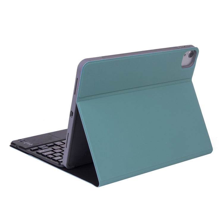 X-11BC Skin Plain Texture Detachable Bluetooth Keyboard Tablet Case for iPad Pro 11 inch 2020 / 2018, with Touchpad & Pen Slot(Dark Green) - For iPad Pro by PMC TechLife | Online Shopping South Africa | PMC TechLife