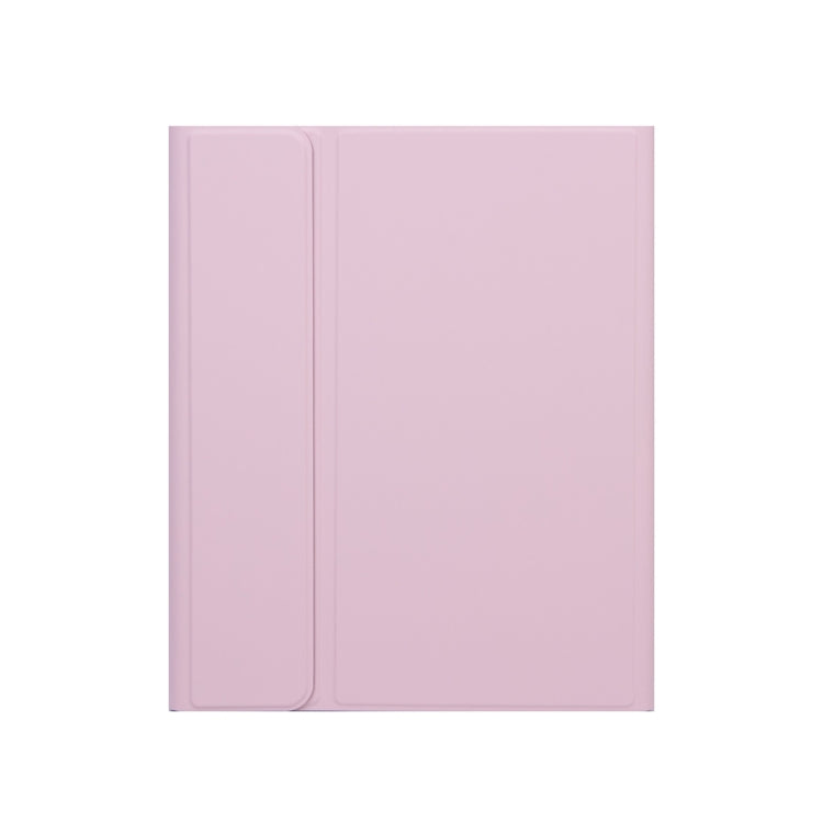 X-11BC Skin Plain Texture Detachable Bluetooth Keyboard Tablet Case for iPad Pro 11 inch 2020 / 2018, with Touchpad & Pen Slot(Pink) - For iPad Pro by PMC TechLife | Online Shopping South Africa | PMC TechLife