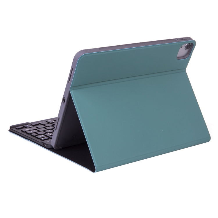 X-11B Skin Plain Texture Detachable Bluetooth Keyboard Tablet Case for iPad Pro 11 inch 2020 / 2018, with Pen Slot (Dark Green) - For iPad Pro by PMC TechLife | Online Shopping South Africa | PMC TechLife