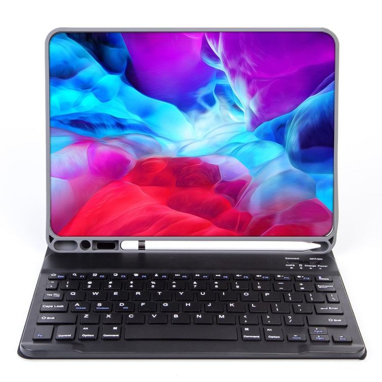 X-11B Skin Plain Texture Detachable Bluetooth Keyboard Tablet Case for iPad Pro 11 inch 2020 / 2018, with Pen Slot (Green) - For iPad Pro by PMC TechLife | Online Shopping South Africa | PMC TechLife | Buy Now Pay Later Mobicred