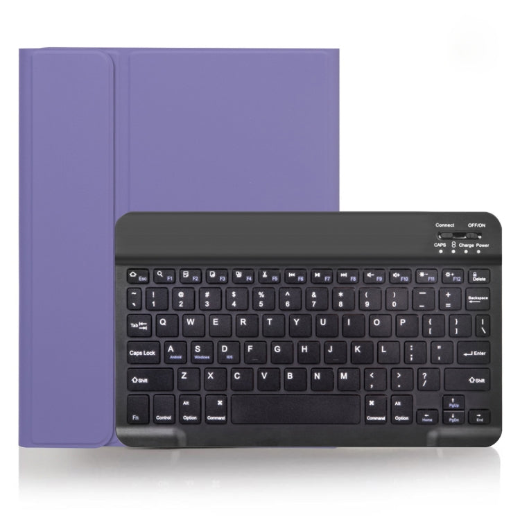 X-11B Skin Plain Texture Detachable Bluetooth Keyboard Tablet Case for iPad Pro 11 inch 2020 / 2018, with Pen Slot (Light Purple) - For iPad Pro by PMC TechLife | Online Shopping South Africa | PMC TechLife