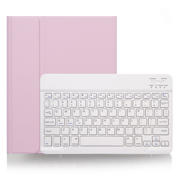 X-11B Skin Plain Texture Detachable Bluetooth Keyboard Tablet Case for iPad Pro 11 inch 2020 / 2018, with Pen Slot (Pink) - For iPad Pro by PMC TechLife | Online Shopping South Africa | PMC TechLife