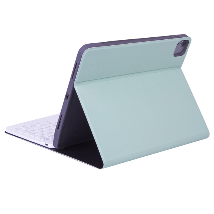 X-11B Skin Plain Texture Detachable Bluetooth Keyboard Tablet Case for iPad Pro 11 inch 2020 / 2018, with Pen Slot (Green) - For iPad Pro by PMC TechLife | Online Shopping South Africa | PMC TechLife