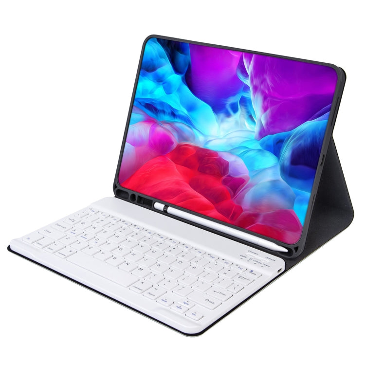X-11B Skin Plain Texture Detachable Bluetooth Keyboard Tablet Case for iPad Pro 11 inch 2020 / 2018, with Pen Slot (Light Purple) - For iPad Pro by PMC TechLife | Online Shopping South Africa | PMC TechLife