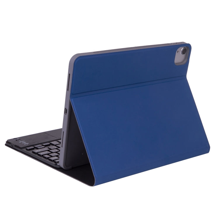 X-11BCS Skin Plain Texture Detachable Bluetooth Keyboard Tablet Case for iPad Pro 11 inch 2020 / 2018, with Touchpad & Pen Slot & Backlight (Blue) - For iPad Pro by PMC TechLife | Online Shopping South Africa | PMC TechLife