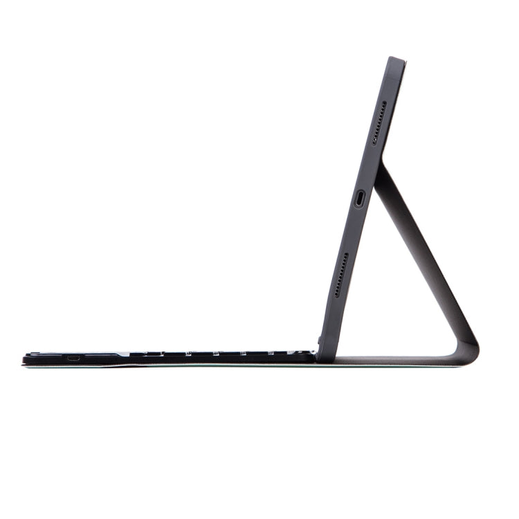 X-11BCS Skin Plain Texture Detachable Bluetooth Keyboard Tablet Case for iPad Pro 11 inch 2020 / 2018, with Touchpad & Pen Slot & Backlight (Blue) - For iPad Pro by PMC TechLife | Online Shopping South Africa | PMC TechLife
