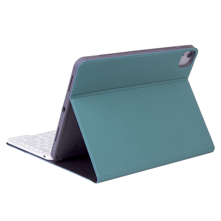 X-11BS Skin Plain Texture Detachable Bluetooth Keyboard Tablet Case for iPad Pro 11 inch 2020 / 2018, with Pen Slot & Backlight (Dark Green) - For iPad Pro by PMC TechLife | Online Shopping South Africa | PMC TechLife