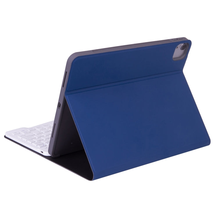 X-11BS Skin Plain Texture Detachable Bluetooth Keyboard Tablet Case for iPad Pro 11 inch 2020 / 2018, with Pen Slot & Backlight (Blue) - For iPad Pro by PMC TechLife | Online Shopping South Africa | PMC TechLife