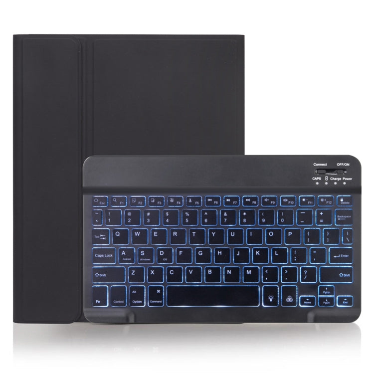 X-11BS Skin Plain Texture Detachable Bluetooth Keyboard Tablet Case for iPad Pro 11 inch 2020 / 2018, with Pen Slot & Backlight (Black) - For iPad Pro by PMC TechLife | Online Shopping South Africa | PMC TechLife