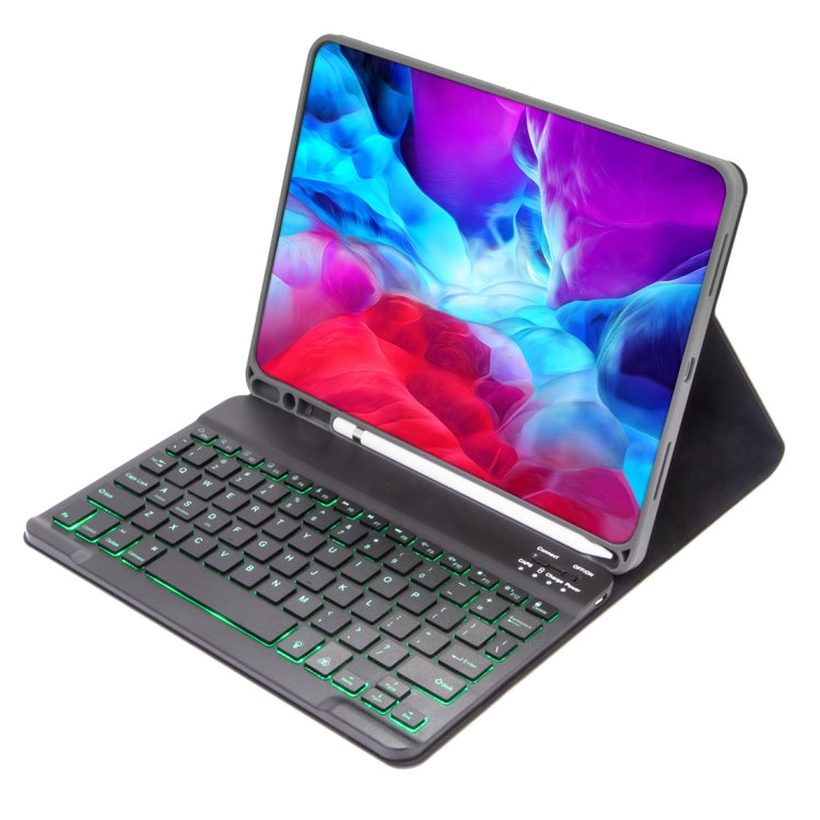 X-11BS Skin Plain Texture Detachable Bluetooth Keyboard Tablet Case for iPad Pro 11 inch 2020 / 2018, with Pen Slot & Backlight (Green) - free shipping - PMC TechLife - Order now!