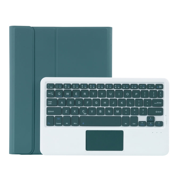 YT11B-A Detachable Candy Color Bluetooth Keyboard Leather Tablet Case with Touch Pad & Pen Slot & Holder for iPad Pro 11 inch 2021 (Dark Green) - For iPad Pro by PMC TechLife | Online Shopping South Africa | PMC TechLife