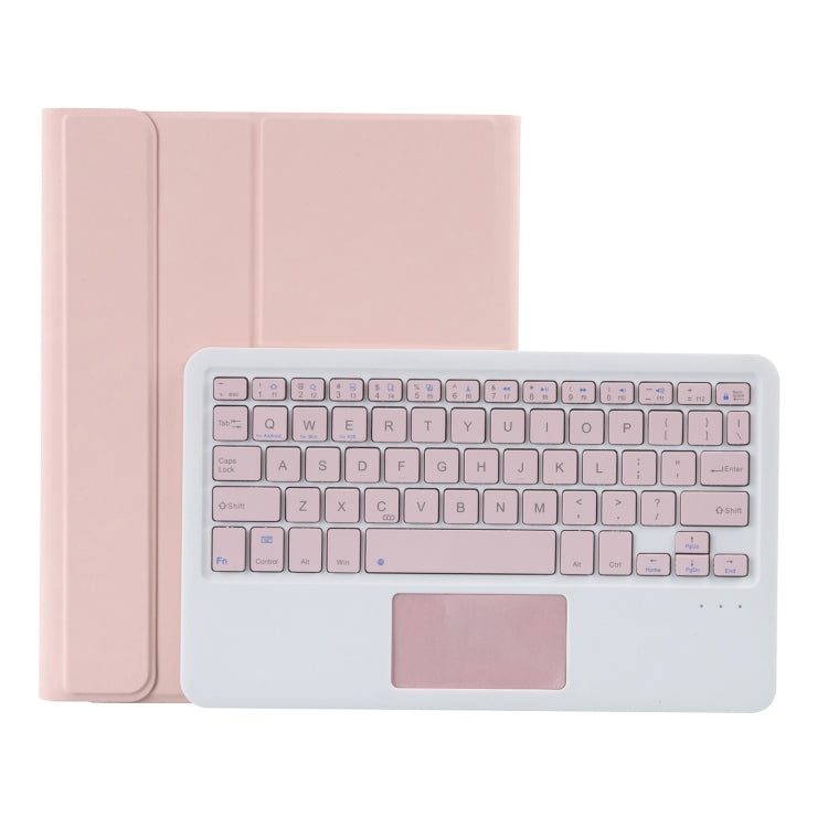 YT11B-A Detachable Candy Color Bluetooth Keyboard Leather Tablet Case with Touch Pad & Pen Slot & Holder for iPad Pro 11 2022 / 2021 / Air 5 / Air 4 (Pink) - For iPad Pro by PMC TechLife | Online Shopping South Africa | PMC TechLife | Buy Now Pay Later Mobicred