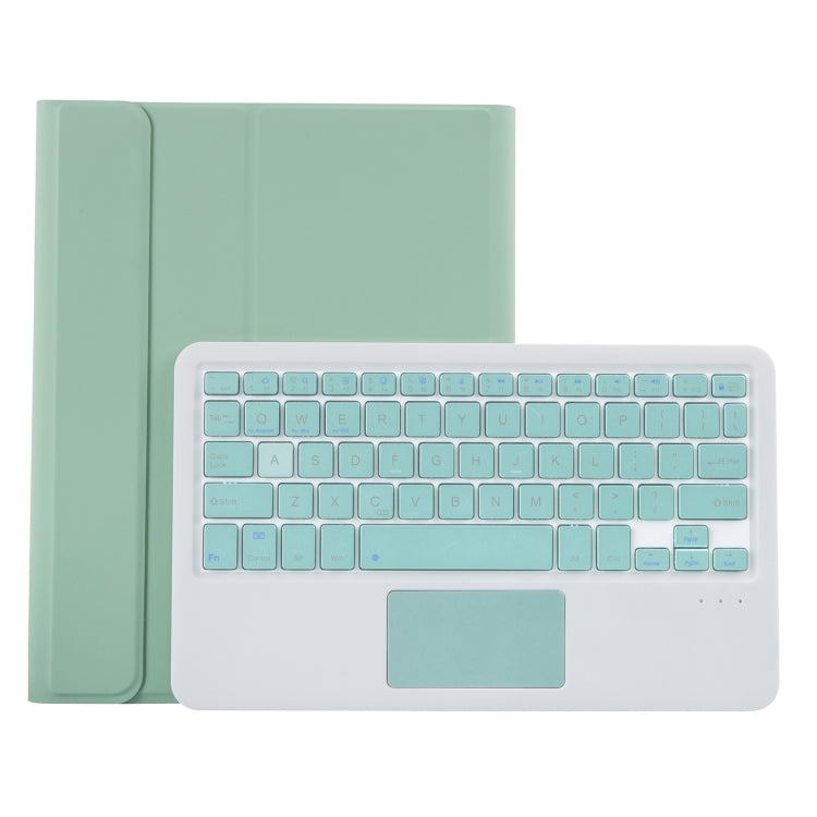 YT11B-A Detachable Candy Color Bluetooth Keyboard Leather Tablet Case with Touch Pad & Pen Slot & Holder for iPad Pro 11 2022 / 2021 / Air 5 / Air 4 (Light Green) - For iPad Pro by PMC TechLife | Online Shopping South Africa | PMC TechLife | Buy Now Pay Later Mobicred