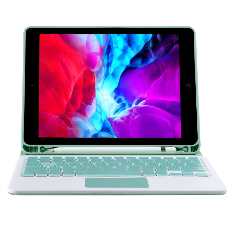 YT11B-A Detachable Candy Color Bluetooth Keyboard Leather Tablet Case with Touch Pad & Pen Slot & Holder for iPad Pro 11 2022 / 2021 / Air 5 / Air 4 (Light Green) - For iPad Pro by PMC TechLife | Online Shopping South Africa | PMC TechLife | Buy Now Pay Later Mobicred