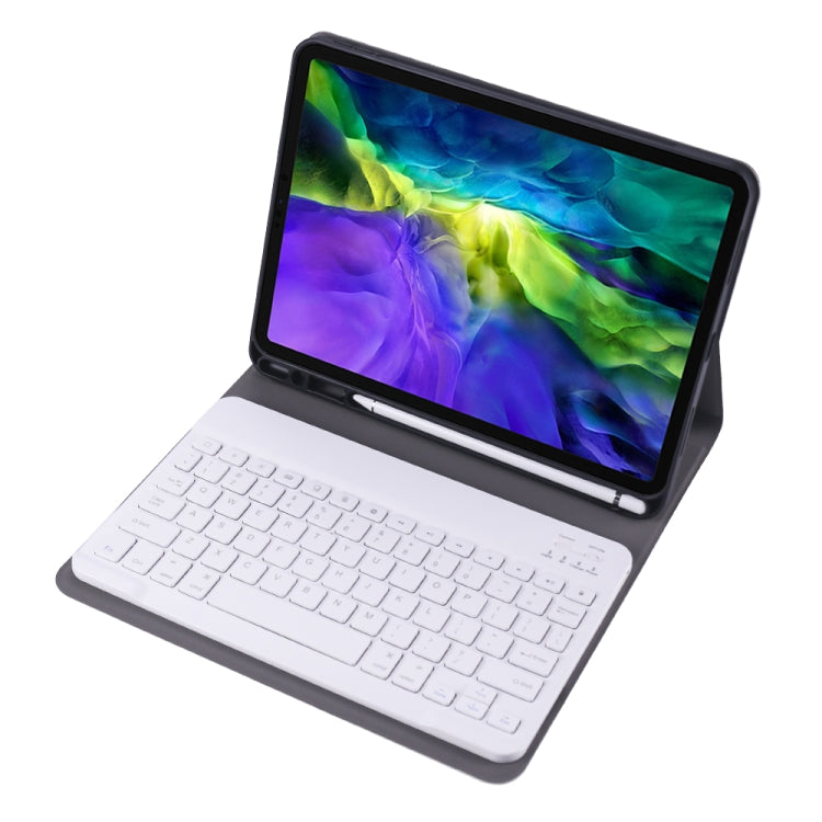 A11B Bluetooth 3.0 Ultra-thin ABS Detachable Bluetooth Keyboard Leather Tablet Case with Holder & Pen Slot for iPad Pro 11 2022 / 2021 / Air 5 / Air 4 (Gold) - For iPad Pro by PMC Jewellery | Online Shopping South Africa | PMC Jewellery | Buy Now Pay Later Mobicred