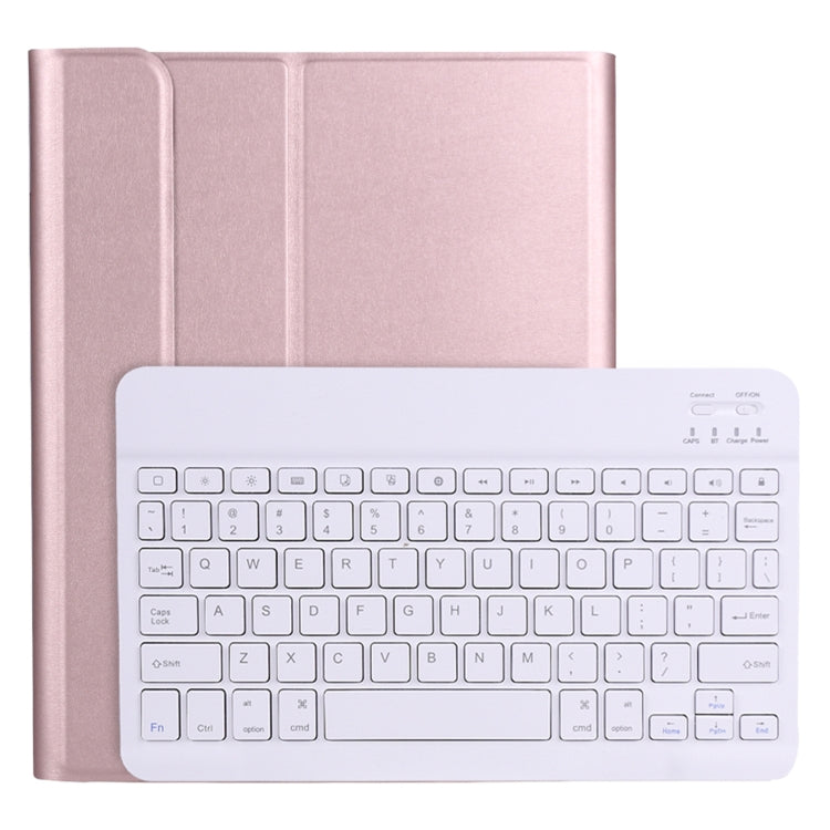 A11B Bluetooth 3.0 Ultra-thin ABS Detachable Bluetooth Keyboard Leather Tablet Case with Holder & Pen Slot for iPad Pro 11 inch 2021 (Rose Gold) - For iPad Pro by PMC TechLife | Online Shopping South Africa | PMC TechLife