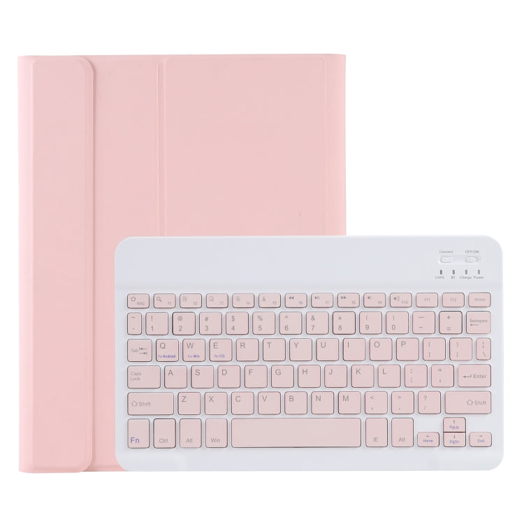 C-11B Detachable Candy Color Bluetooth Keyboard Leather Tablet Case with Pen Slot & Holder for iPad Pro 11 2022 / 2021 / Air 5 / Air 4 (Pink) - For iPad Pro by PMC TechLife | Online Shopping South Africa | PMC TechLife | Buy Now Pay Later Mobicred