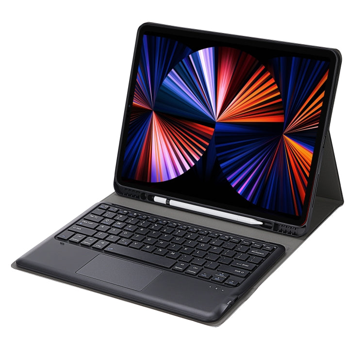 A12B-A Ultra-thin ABS Detachable Bluetooth Keyboard Tablet Case with Touchpad & Pen Slot & Holder for iPad Air 13 2024 / 2025 / Pro 12.9 2021 (Dark Blue) - For iPad Pro by PMC TechLife | Online Shopping South Africa | PMC TechLife | Buy Now Pay Later Mobicred