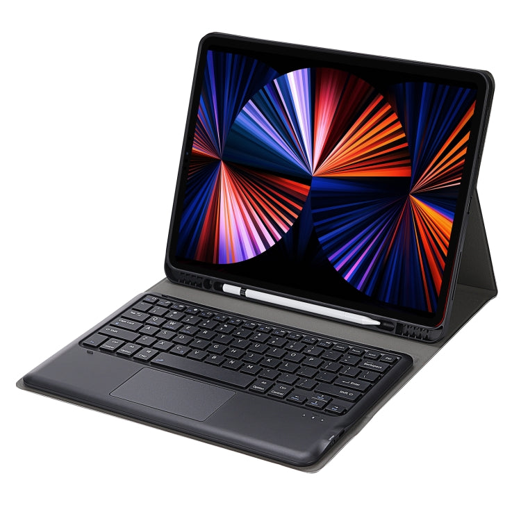 A12B-A Ultra-thin ABS Detachable Bluetooth Keyboard Tablet Case with Touchpad & Pen Slot & Holder for iPad Air 13 2024 / 2025 / Pro 12.9 2021 (Gold) - For iPad Pro by PMC TechLife | Online Shopping South Africa | PMC TechLife | Buy Now Pay Later Mobicred