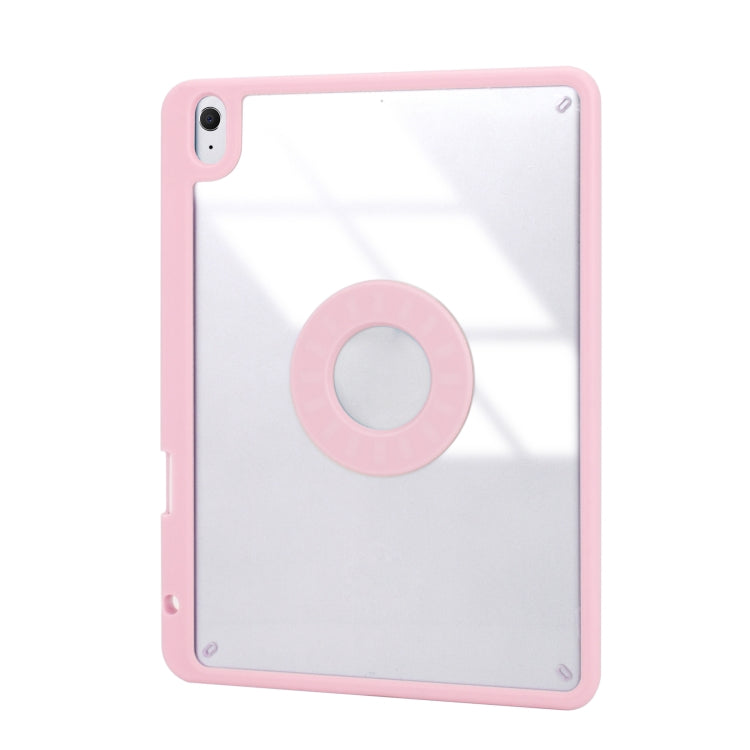 Z098B Pen Slot Bluetooth Keyboard Leather Tablet Case For iPad Air 2022/2020 (Pink) - For iPad Air by PMC Jewellery | Online Shopping South Africa | PMC Jewellery | Buy Now Pay Later Mobicred