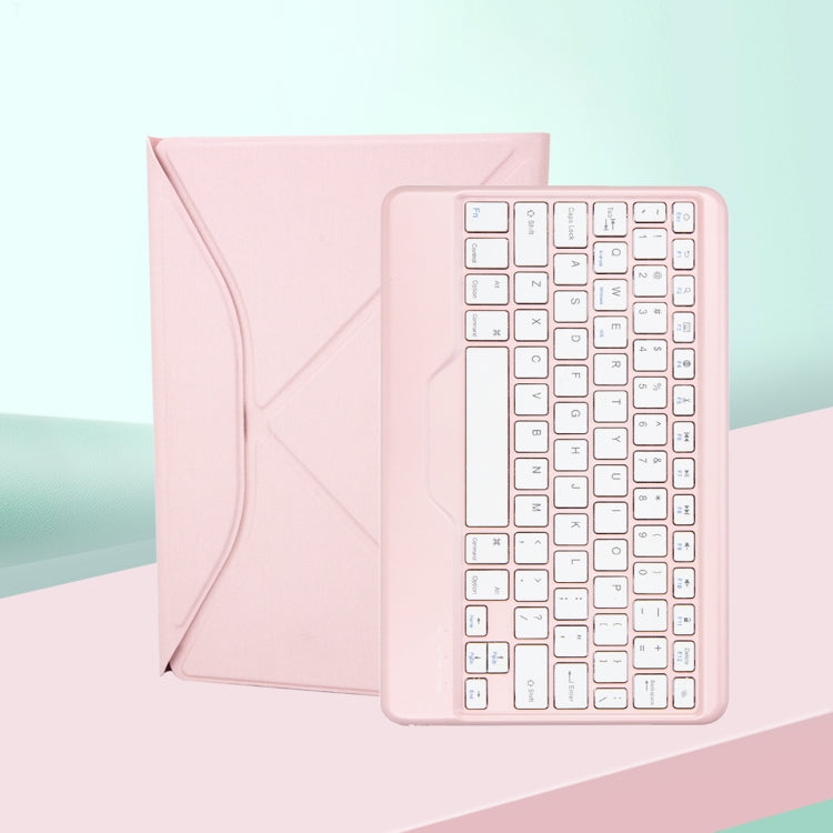 Z098B Pen Slot Bluetooth Keyboard Leather Tablet Case For iPad Air 11 2025/2024/2022/2020 (Pink) - For iPad Air by PMC Jewellery | Online Shopping South Africa | PMC Jewellery | Buy Now Pay Later Mobicred