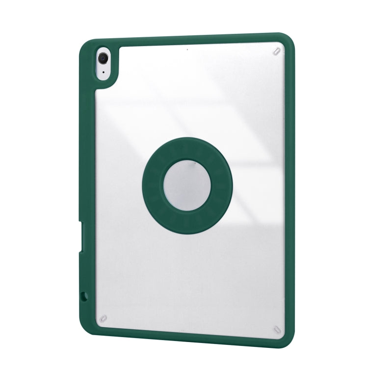 Z098B Pen Slot Bluetooth Keyboard Leather Tablet Case For iPad Air 11 2025/2024/2022/2020 (Green) - For iPad Air by PMC TechLife | Online Shopping South Africa | PMC TechLife | Buy Now Pay Later Mobicred