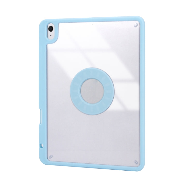 Z098B Pen Slot Bluetooth Keyboard Leather Tablet Case For iPad Air 2022/2020 (Sky Blue) - For iPad Air by PMC TechLife | Online Shopping South Africa | PMC TechLife