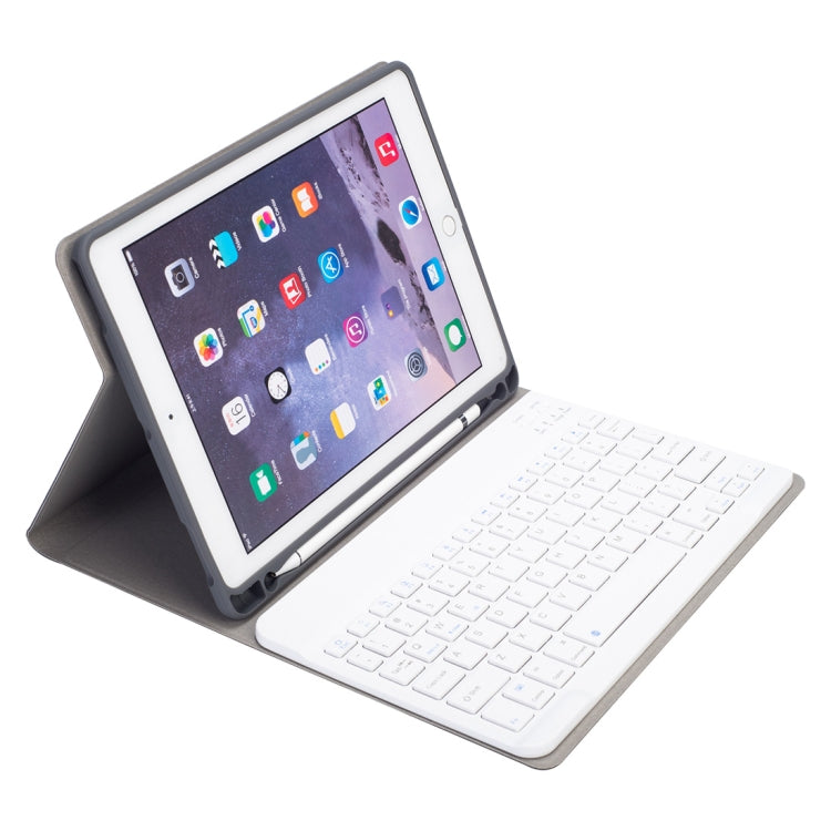 RK508 For iPad Air 2 & Air 1 / Pro 9.7 inch & 2017 iPad & 2018 iPad Silk Texture Detachable Plastic Bluetooth Keyboard Leather Tablet Case with Stand & Pen Slot Function(Rose Gold) - Universal by PMC TechLife | Online Shopping South Africa | PMC TechLife
