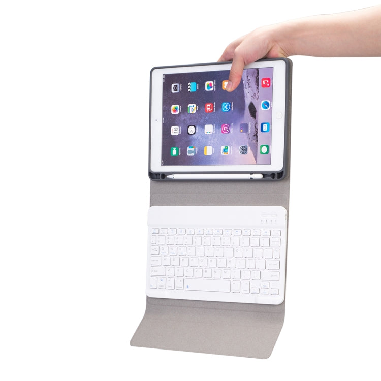 RK508 For iPad Air 2 & Air 1 / Pro 9.7 inch & 2017 iPad & 2018 iPad Silk Texture Detachable Plastic Bluetooth Keyboard Leather Tablet Case with Stand & Pen Slot Function(Rose Gold) - Universal by PMC TechLife | Online Shopping South Africa | PMC TechLife